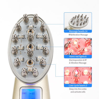 Electric Laser Hair Regrowth Comb – Infrared & EMS Therapy